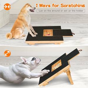 Lima de uñas para perros de bambú con tablero para rascar de madera maciza, juguete y herramienta de entrenamiento para mascotas transfronterizo - Product Image 2