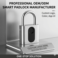 Cadenas intelligent biométrique étanche IP66 avec contrôle par application pour portail extérieur et sécurité d'entrepôt – Vente en gros