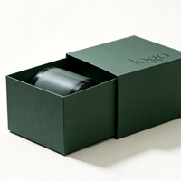 Boîte d'emballage personnalisée pour bougies, matériaux recyclés, boîte cadeau rigide en papier de luxe vide pour bougies parfumées et parfums