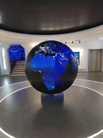 Pantalla LED Esférica en Stock de Fábrica, Globo LED con Diámetro Personalizable, Pantalla LED en Forma de Esfera para Exhibiciones, Pantalla Enrollable