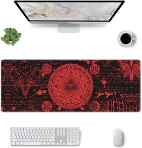 Tapis de souris vintage mystique gothique sorcière, tapis de souris de jeu extensible grand format XL, tapis de bureau surdimensionné, bords cousus, 31,5 <span class=keywords><strong>x</strong></span> 11,8 pouces - Product Image 1