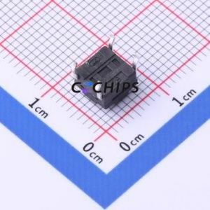 TS-KG10G-BB43F Tactile Switch Through hole Component (THT) Switch Single Pole Single Throw Round Button 2.5N Through Hole - Product Image 2