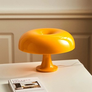 Lámpara de mesa con forma de hongo, E27, LED, 220V, control de interruptor, luz nocturna para dormitorio, sala de estar, estudio, diseño minimalista - Product Image 3