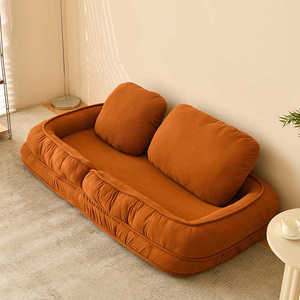 Sofá <span class=keywords><strong>Cama</strong></span> Convertible con Funda Extraíble, Silla Reclinable Plegable para el Suelo, Sofá Tipo Nido de <span class=keywords><strong>Perro</strong></span> Estilo Tatami para Sala de Estar - Product Image 3