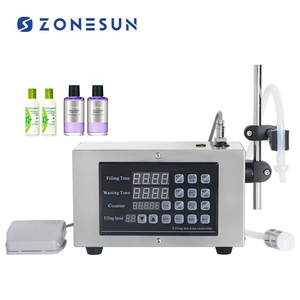 ZONESUN semi-automatique petite bouteille boissons remplisseur d'eau huile comestible jus de fruits vin soja lait boisson Machine de remplissage - Product Image 1