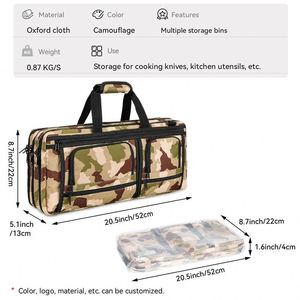 Free Sample BSCI Factory OEM <b>Heavy</b> <b>Duty</b> Kitchen Knife Carrying Case Shoulder Chef Knife Bag - Product Image 2