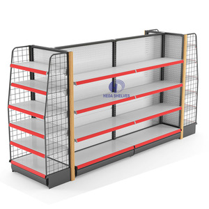 Nhà Máy Bán buôn cửa hàng tạp hóa hiển thị lưu trữ nhiệm vụ nặng nề kệ cửa hàng đảo Đơn vị hiển thị - Product Image 4