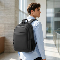 Sac à dos pour ordinateur portable de 15,6 pouces, grande capacité, pour les voyages et les affaires, en tissu Oxford imperméable, ergonomique, pour les trajets quotidiens