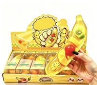 Lange strook fruit squishy speelgoed, langzaam opkomende vaseline handgemaakte stressbal, rekbare fidget decompressie sensorisch speelgoed