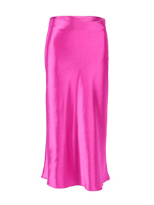 2022 européen et américain plissé <span class=keywords><strong>Satin</strong></span> <span class=keywords><strong>violet</strong></span> mi-longueur taille haute hanche <span class=keywords><strong>jupe</strong></span> trapèze - Product Image 2