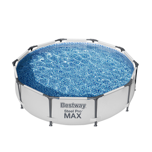Bể bơi khung kim loại cho trẻ em 3.05m x 76cm 56406, bể bơi tròn trên mặt đất bằng PVC & thép, dùng cho trò chơi dưới nước, sử dụng ngoài trời cho gia đình - Product Image 3