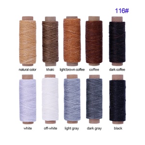 10 colori/borsa fai da te 150D 50M punto pelle cucito piatto in poliestere filo cerato - Product Image 4