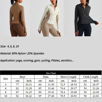 Manteau de Yoga à coutures contrastantes, Logo personnalisé pour femmes, manches longues, fermeture éclair complète, pour l'entraînement, Slim, Fitness, vêtements de Sport, vente en gros