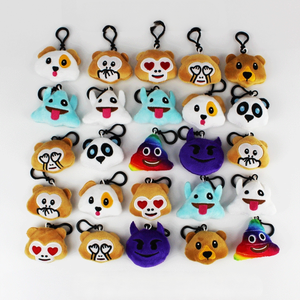 Hayvanlar <span class=keywords><strong>Emoji</strong></span> İfade İfade İfade kolye peluş anahtarlıklar pençe makinesi sevgililer günü hediyesi için oyuncak bebekler - Product Image 6
