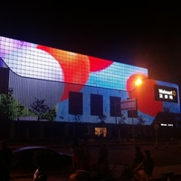 Écran de drone d'affichage à LED polychrome de maille de LED volante hautement transparente perméable au vent de P25 DC12V