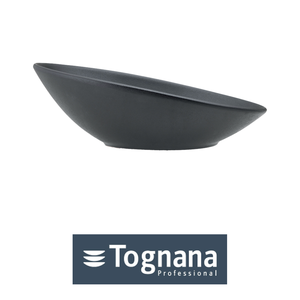 Bol ovale en grès japonais 26 × 18 cm Noir mat Tognana - Product Image 4