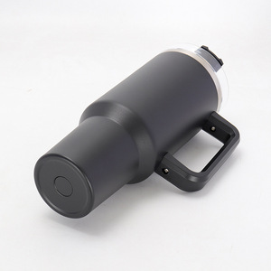 Stainless Steel Tumbler 40oz Insulated With Handle For Car Travel Black - Product Image 3