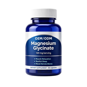 Cápsulas de Glicinato de Magnesio Herbal 3 en 1 OEM ODM 400mg y 500mg para Adultos, Mejora la Memoria y el Sueño - Product Image 1