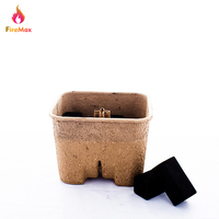 Boîte jetable en bambou biodégradable FireMagic BBQ, charbon de bois à combustion totale pour le camping en plein air, à usage unique, inodore