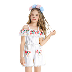 Disfraz Tradicional Mexicano de Halloween para Niñas, Mono con Hombros Descubiertos, Traje de Rosa del Día de Muertos para Niños - Product Image 4