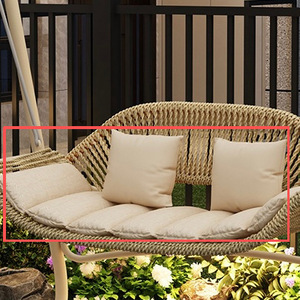 Fauteuil suspendu d'extérieur double <span class=keywords><strong>pour</strong></span> villa, cour, jardin, terrasse, balcon, maison d'hôtes - Product Image 1