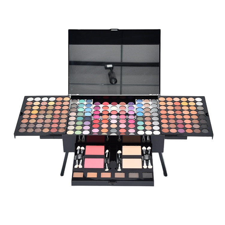 194 цветов, Палетка теней для век eyeshowdow, индивидуальный макияж, оптовая продажа, Палетка теней для век с зеркалом