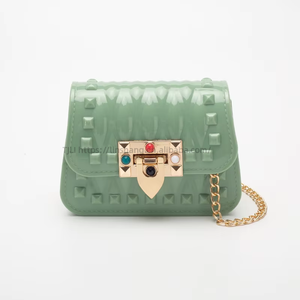 Wholesale Price Studded Macaron Small Jelly Bag New Trend Mini Chain Crossbody Bag Mini Coin <b>Purse</b> Bag Tanjing - Product Image 4
