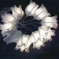 Lustres décoratifs lumineux LED en plastique pour salle de mariage, luxueux et créatifs, étanches, vente en gros, Yulan