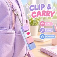 Jouets anti-stress HD, clavier mécanique personnalisé à 4 touches, porte-clés fidget avec logo pour les entreprises de technologie et les cadeaux pour événements de gaming