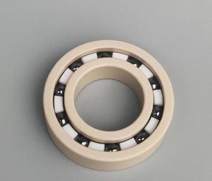 Rodamiento rígido de bolas 6802 con bolas de cerámica de circonia y jaula de PEEK/PTFE 15x24x5mm PEEK / Plástico cerámico completo - Product Image 4