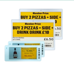 Factory New Arrival Generic E Ink <b>Price</b> <b>Tag</b> 7.5" Eink Display For Supermarket Electronic Shelf Label Ble Esl Digital <b>Price</b> <b>Tag</b> - Product Image 1