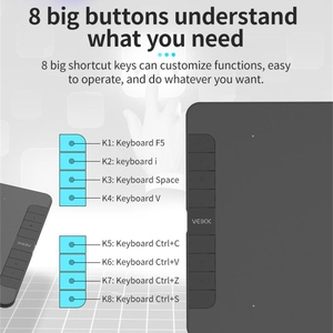 แท็บเล็ตวาดภาพด้วยมือ <span class=keywords><strong>VEIKK</strong></span> VK1060 สำหรับดรอปชิปปิ้ง กระดานวาดภาพอิเล็กทรอนิกส์ สามารถเชื่อมต่อกับโทรศัพท์มือถือได้ - Product Image 6