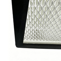 Filtre à air HEPA H13 H14 avec média en fibre de verre, joint en EVA, construction en acier inoxydable, faible résistance, haute efficacité pour
