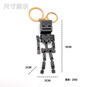 อุปกรณ์เสริม<span class=keywords><strong>รูป</strong></span>กะโหลกศีรษะฮาโลวีนสำหรับ3D Minecraft พวงกุญแจพีวีซีพิมพ์ลายอุปกรณ์เสริมที่สามารถเคลื่อน<span class=keywords><strong>ย</strong></span>้า<span class=keywords><strong>ย</strong></span>ได้ - Product Image 6