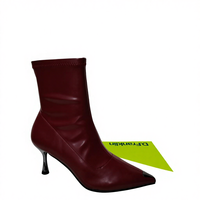 Stivali da Donna Personalizzati OEM/ODM - Impermeabili in Pelle PU, Punta Affusolata, Comodi Tacchi Alti, Stile Italiano per Autunno/Inverno/Primavera