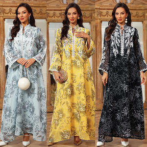 Muslim Women Dubai Abaya Luxury Embroidery Long Dress Kaftan Modest Robe Femme <b>African</b> Evening Dresses Islamic <b>Clothing</b> - Product Image 1