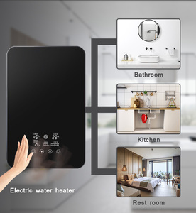 Calentador de Agua Instantáneo de Acero Inoxidable de Alta Potencia, Montado en la Pared, con Control Táctil, para Uso Doméstico y Hotelero, en Inglés - Product Image 5