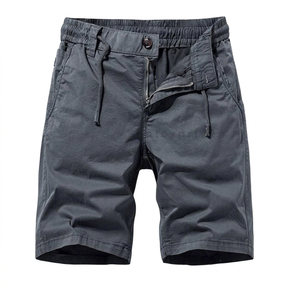 Shorts cargo décontractés pour hommes de haute qualité, personnalisables, 100 % coton, avec fermeture éclair, séchage rapide, taille mi-haute, service OEM - Product Image 1