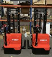 Transpalette Électrique Contrepoids EVERLIFT 1,2 Tonne 1,5 Tonne 1200kg 1500kg avec Plateforme de Conduite et Mât de 3m pour Entrepôt