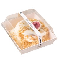 Boîtes à gâteaux en papier kraft avec logo personnalisé, carrées, pratiques pour les collations, boîte d'emballage pour biscuits