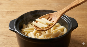 Juego de utensilios de madera para servir ensalada con mango largo, cuchara, tenedor y espátula delgados para pasta, para cocina y comedor - Product Image 6