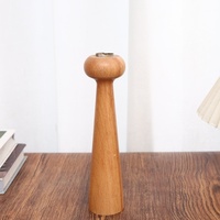 Porte-bougie en bois poli de qualité supérieure, formes variées, accessoires modernes pour table, porte-bougie pour la décoration de la maison, des hôtels et des restaurants