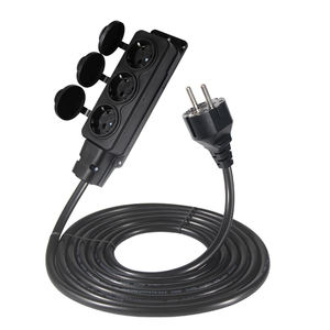 2 फुट 3.3 1 में 3 फुट 250V 3 पिन यूरोपीय संघ यूरोपीय संघ 3pin पुरुष प्लग करने के लिए 3 एक्स यूरोपीय संघ 3pin महिला कुर्सियां 3 शूल 3 आउटलेट केबल शक्ति एक्स्टेंशन कॉर्ड - Product Image 6