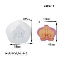 Moule en silicone pour gâteau, crème mousse et pudding DIY Early Riser ; Moule en silicone pour pierre diffuseur d'arômes en forme de fleur d'orchidée de style coréen