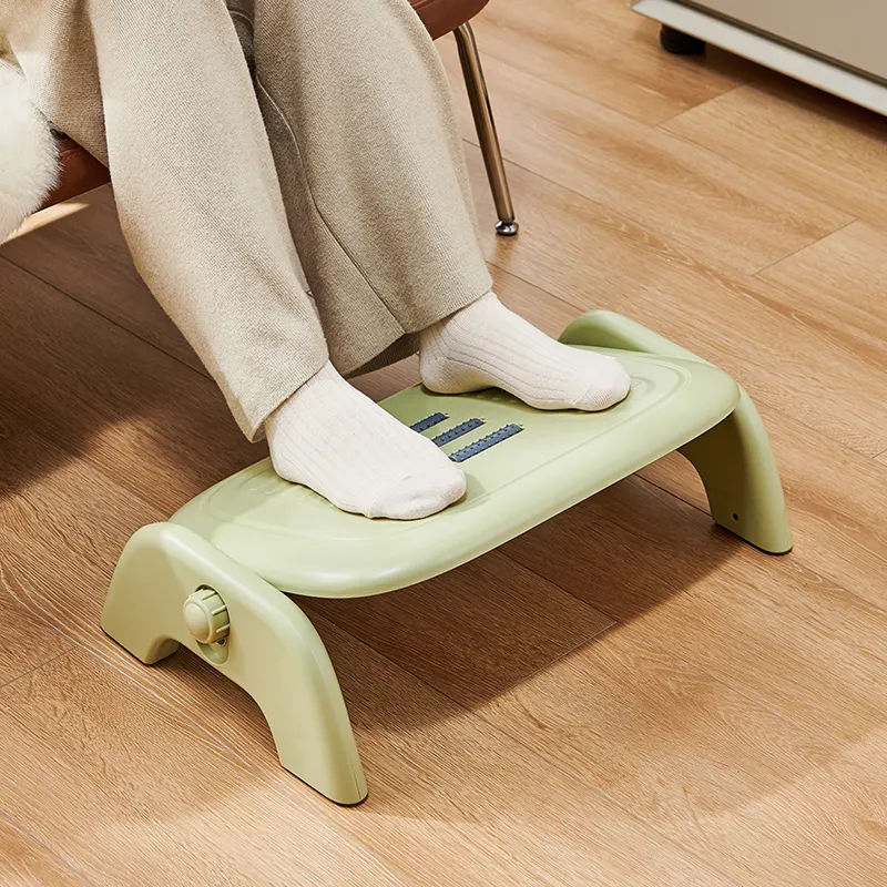 Repose-pieds moderne en plastique rembourré pour salle de bain toilette Home Office Leisure Roller Squatting Ottomans Confortable Relaxation