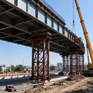 Puente de Viga Compuesta de Acero y Hormigón con Plataforma de Hormigón Prefabricado <span class=keywords><strong>para</strong></span> <span class=keywords><strong>Carreteras</strong></span> y Cruces de Vías Rurales - Product Image 5
