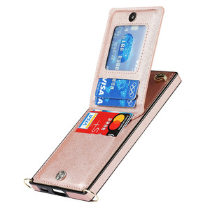 Lanière d'épaule en cuir portefeuille étui de téléphone pour <span class=keywords><strong>Samsung</strong></span> note 20 fermeture éclair étui de luxe pour <span class=keywords><strong>samsung</strong></span> galaxy s24 ultra - Product Image 3
