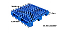 Palette en plastique à 9 pieds, simple face, économique, robuste, capacité de 1500 kg, pour la logistique d'entrepôt