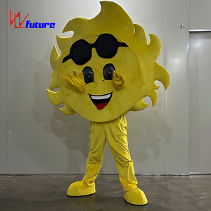 Costume de mascotte jaune de dessin animé taille adulte, tenue de poupée mignonne pour défilé, <span class=keywords><strong>carnaval</strong></span>, spectacle, publicité et promotion - Product Image 6