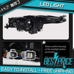 Akd-car styling 16-20 per fortuner gruppo fari a quattro occhi luci di marcia diurna a LED modificate luce di svolta dell'acqua corrente - Product Image 6